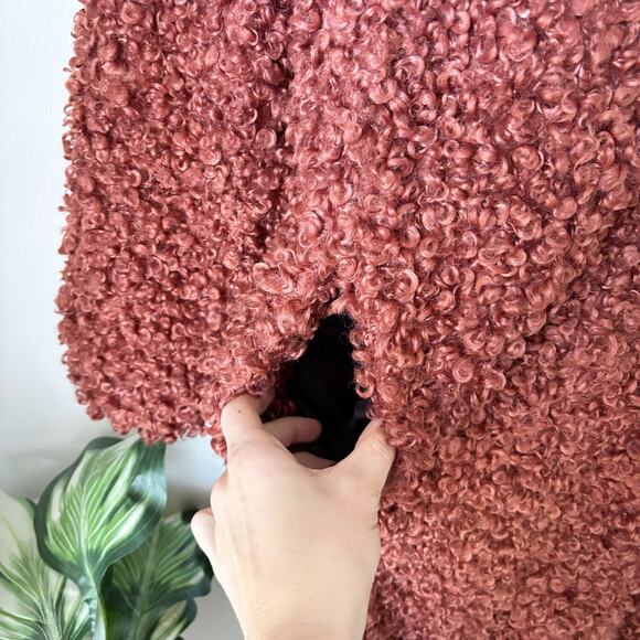 Zara Hooded Teddy Longline Coat - Picture 4 of 8